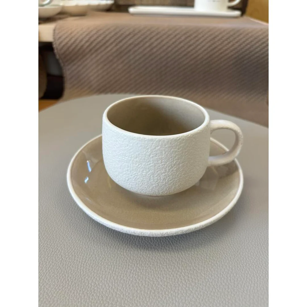 EVVIVA SET DUE TAZZE DA THE&rsquo; TORTORA LINEA STONES