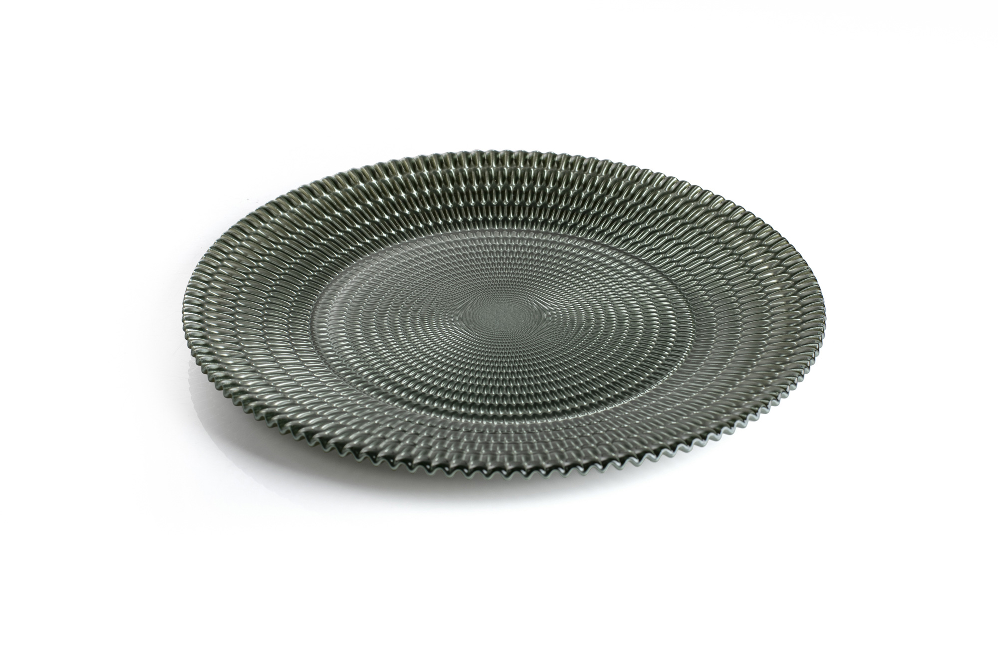 EVVIVA Sottopiatto Vetro Smirne 33cm Verde 1 PZ EVVIVA Sottopiatto Vetro Smirne 33cm Verde 1 PZ