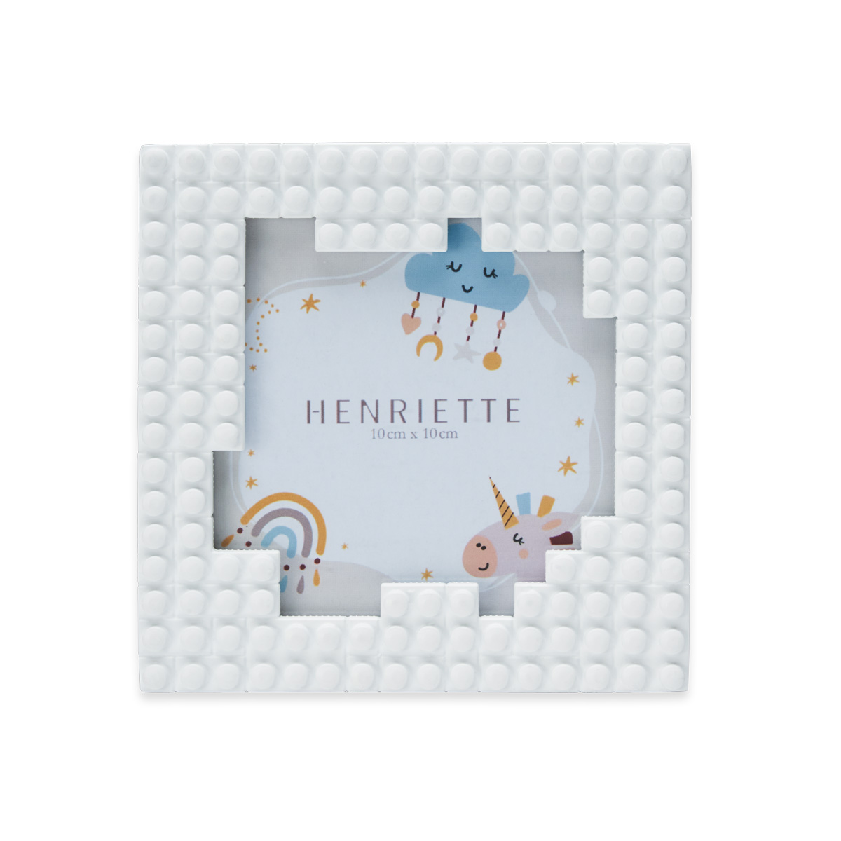 HENRIETTE PORTAFOTO CORNICE BIANCO 10X10 CM ENFANT BIMBO HENRIETTE PORTAFOTO CORNICE BIANCO 10X10 CM ENFANT BIMBO