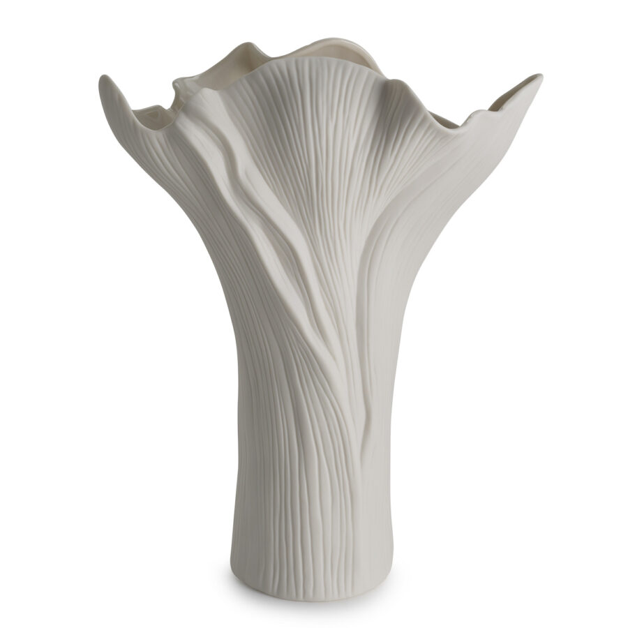 HENRIETTE VASO FOGLIA BIANCO FLUSSI CM.27X 34 HENRIETTE VASO FOGLIA BIANCO FLUSSI CM.27X 34