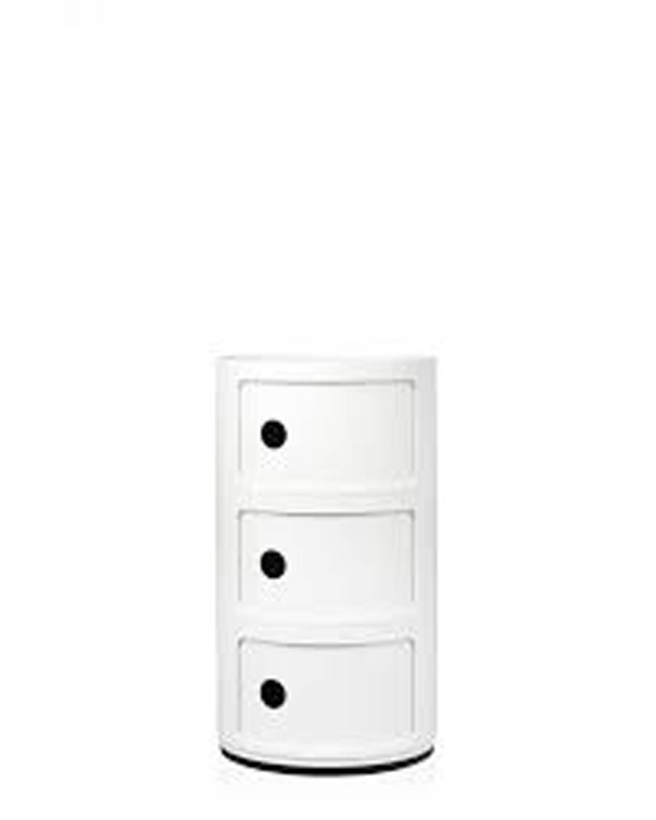 KARTELL Componibile TRE scomparti bianco CM 32