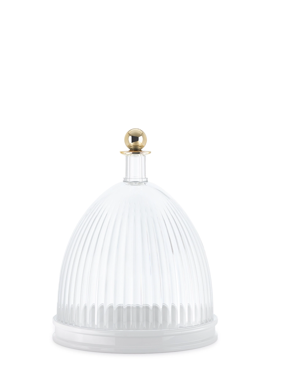 KARTELL Contenitore Centrotavola "La coupole" Bianco e Trasparente