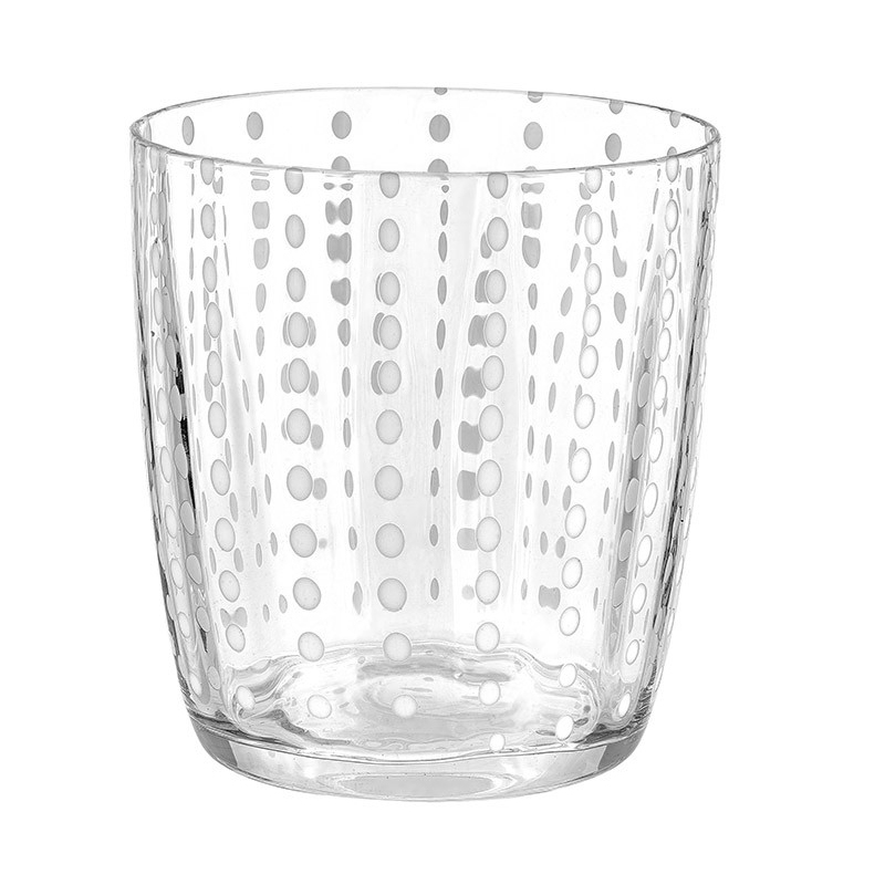 LIVELLARA  Set 6 Bicchieri Tumbler in vetro linea Carnival