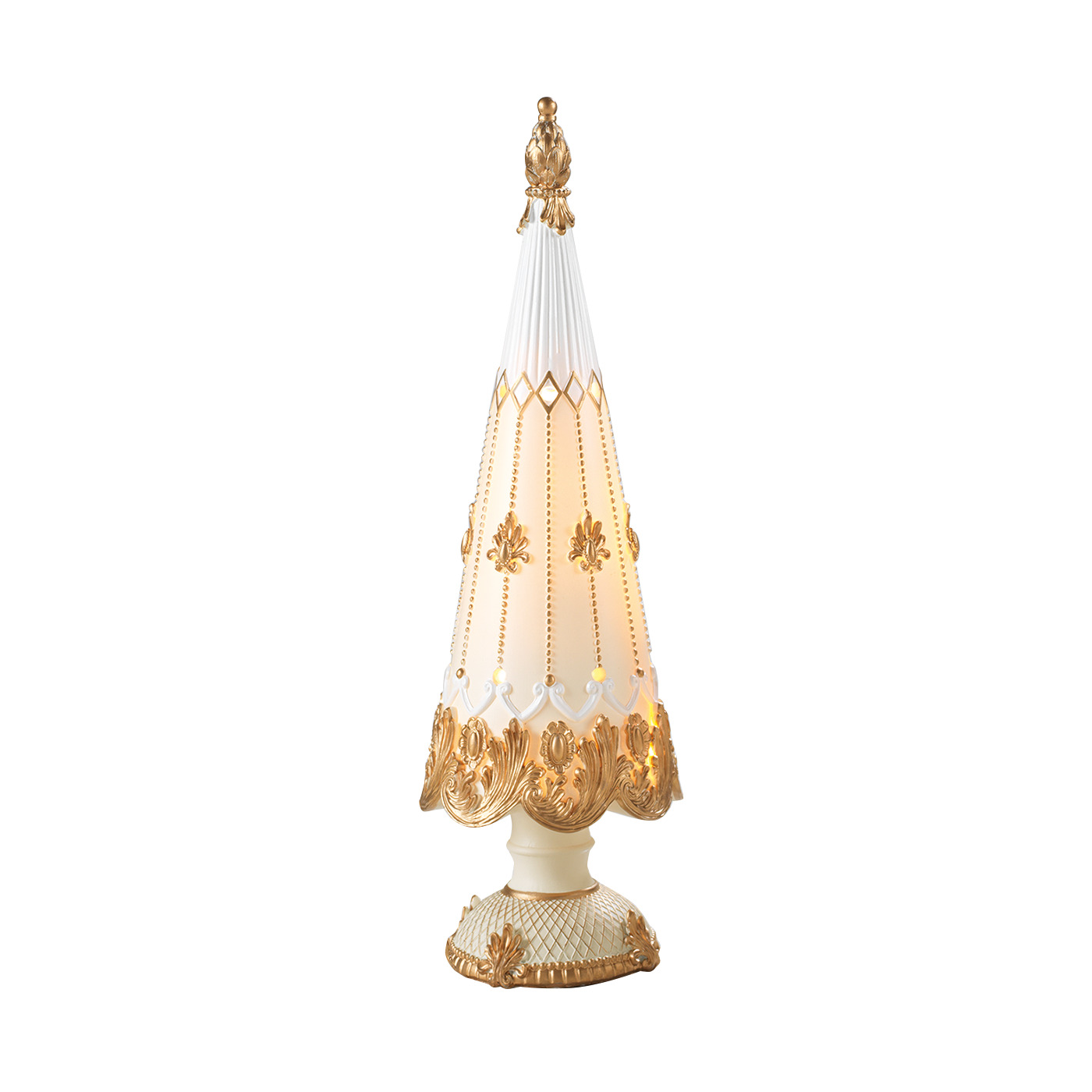 MASCAGNI ABETE IN RESINA CON LUCE A LED H.41 CM