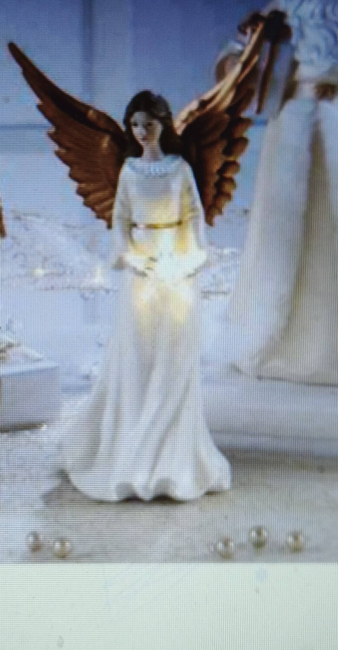 MASCAGNI ANGELO LED CON ALI E STELLA H.24 CM