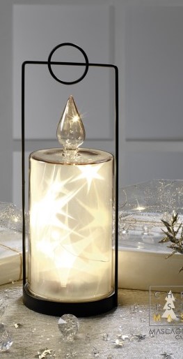 MASCAGNI Decorazione Natale Lanterna 29 cm con led MASCAGNI Decorazione Natale Lanterna 29 cm con led