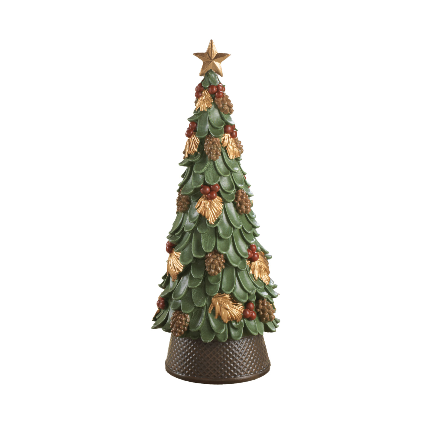 MASCAGNI DECORO ABETE IN RESINA H.31 CM VERDE MASCAGNI DECORO ABETE IN RESINA H.31 CM VERDE