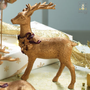 MASCAGNI DECORO RENNA RESINA H.20 CM