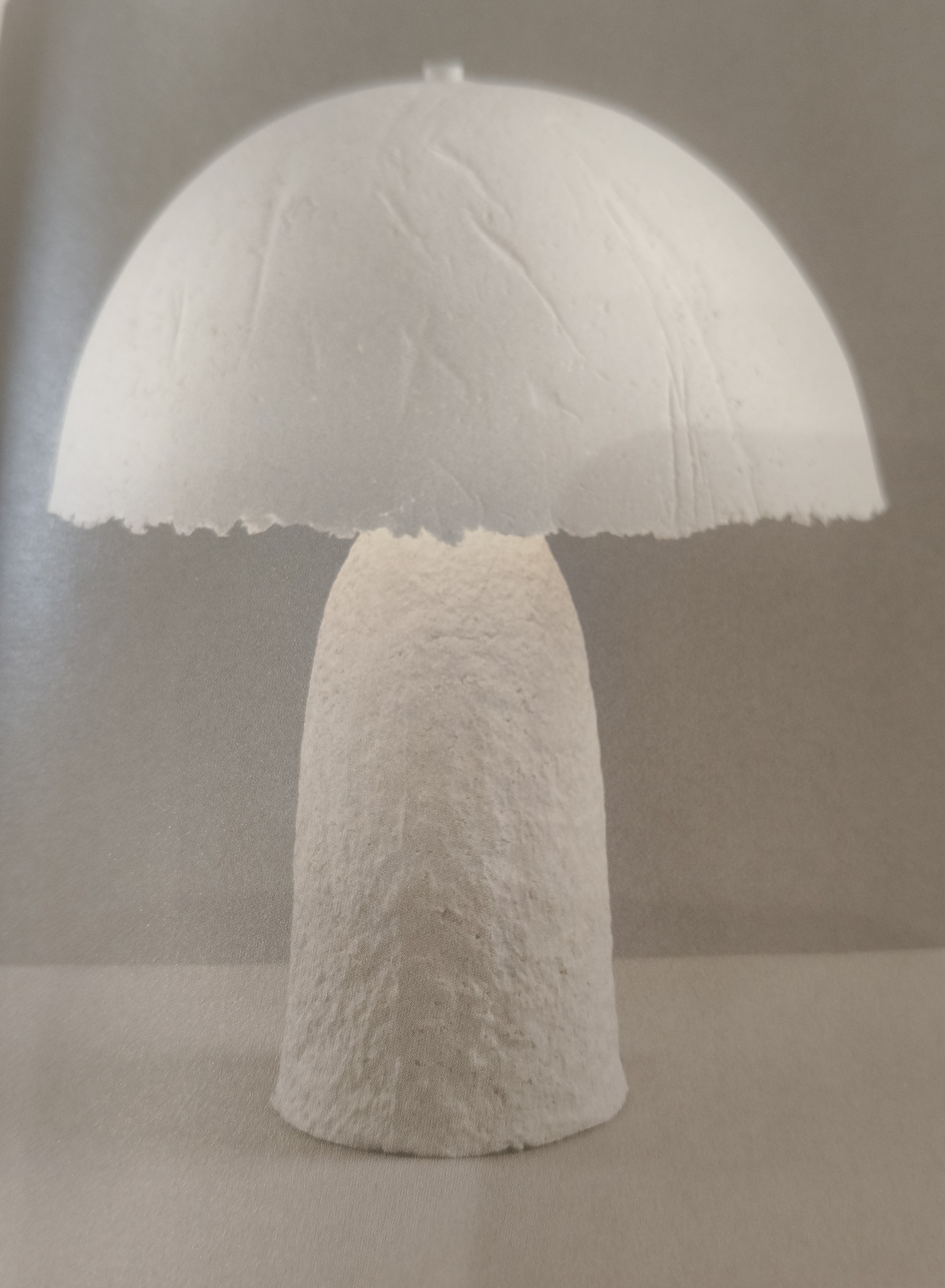 MASCAGNI LAMPADA DA TAVOLO IN CELLULOSA H.50 CM BIANCO