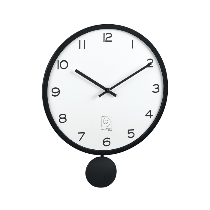 MASCAGNI OROLOGIO CON PENDOLO - DIAM. 30 CM NERO