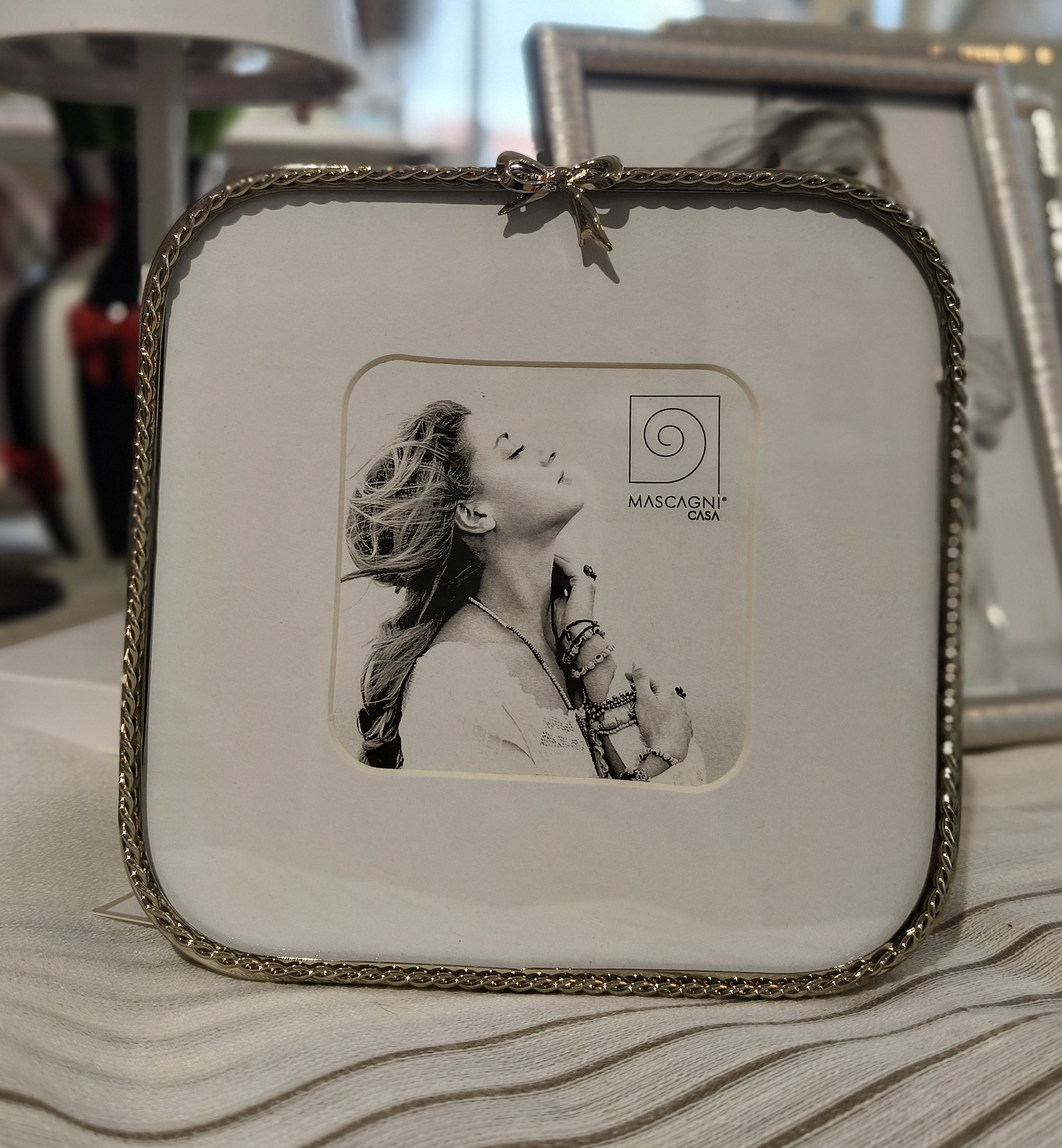 MASCAGNI PORTAFOTO CORNICE 8X8 CM SILVER PICCOLA QUADRATO