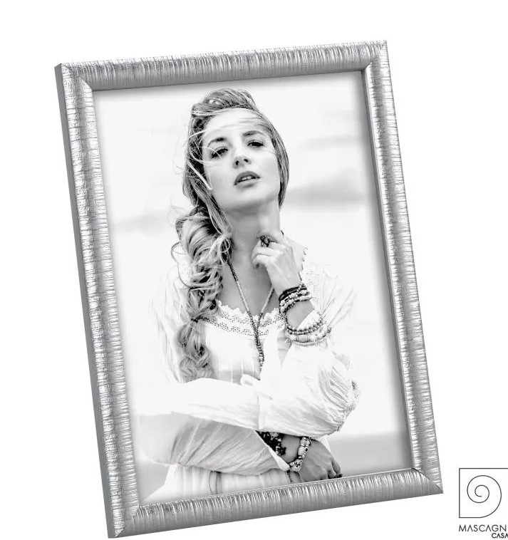 MASCAGNI PORTAFOTO IN MDF SILVER ARGENTO 20X30 CM