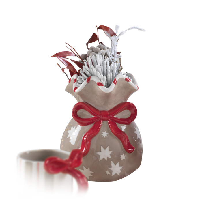 MASCAGNI VASO NATALIZIO CERAMICA BEIGE H19,5 CM MASCAGNI VASO NATALIZIO CERAMICA BEIGE H19,5 CM