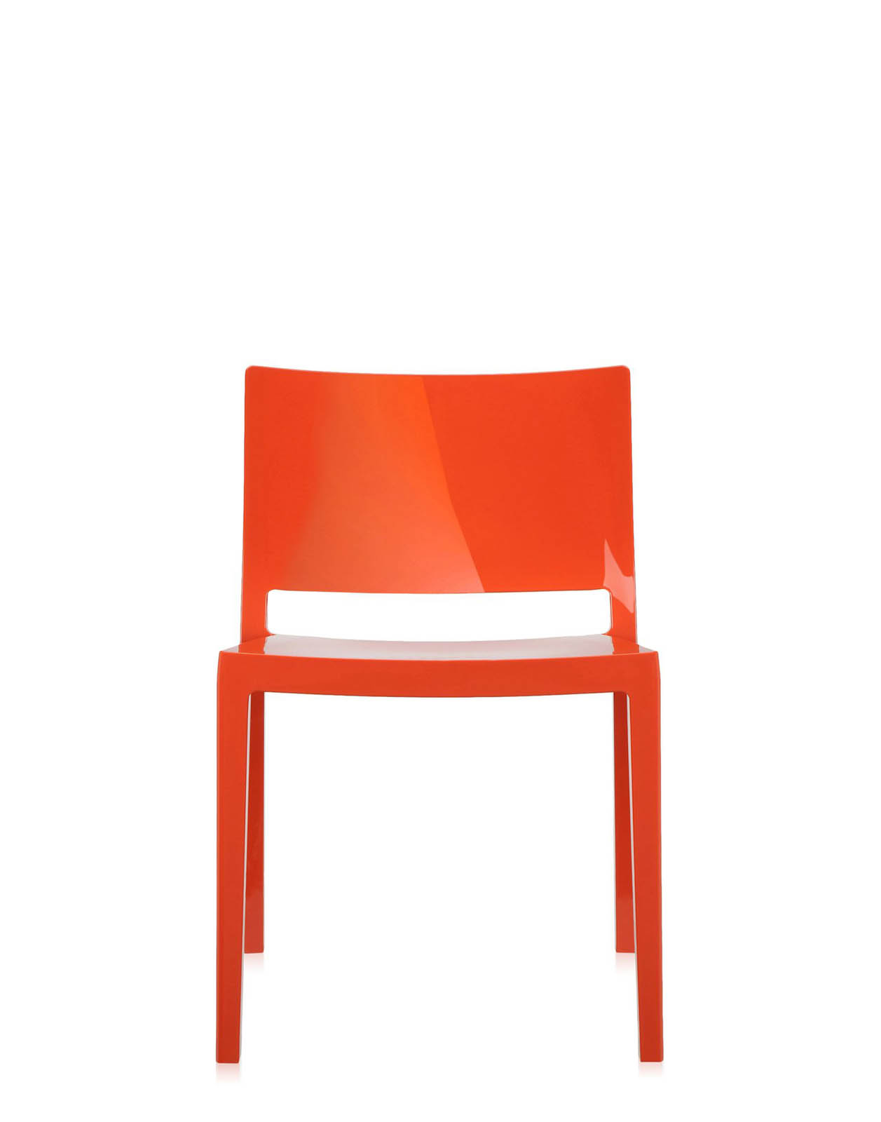 Sedia Kartell Lizz Arancione Lucido Set 2 Pezzi