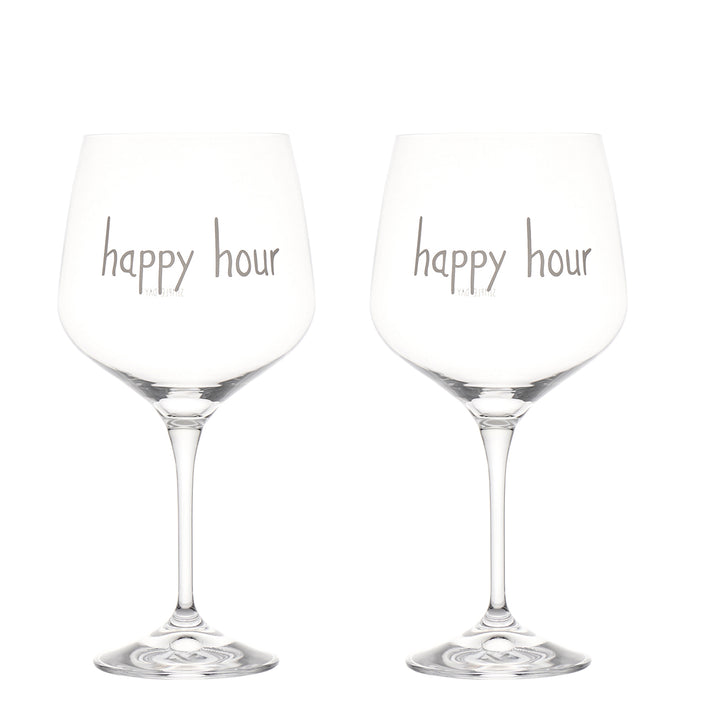 SIMPLE DAY BICCHIERI Set 2 calici cocktail HAPPY HOUR