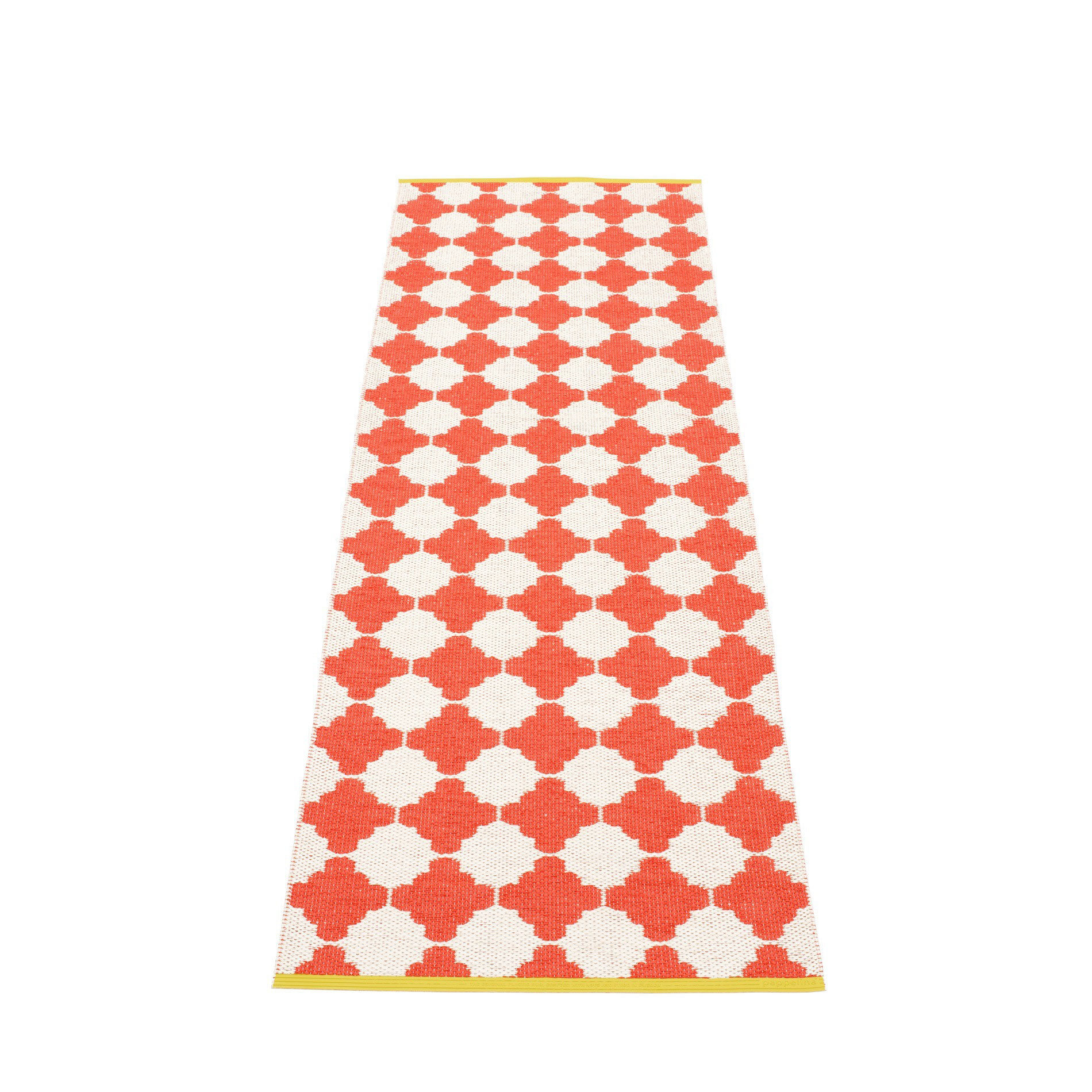 Tappeto Pappelina Marre Rosso Corallo Vanilla 70x225