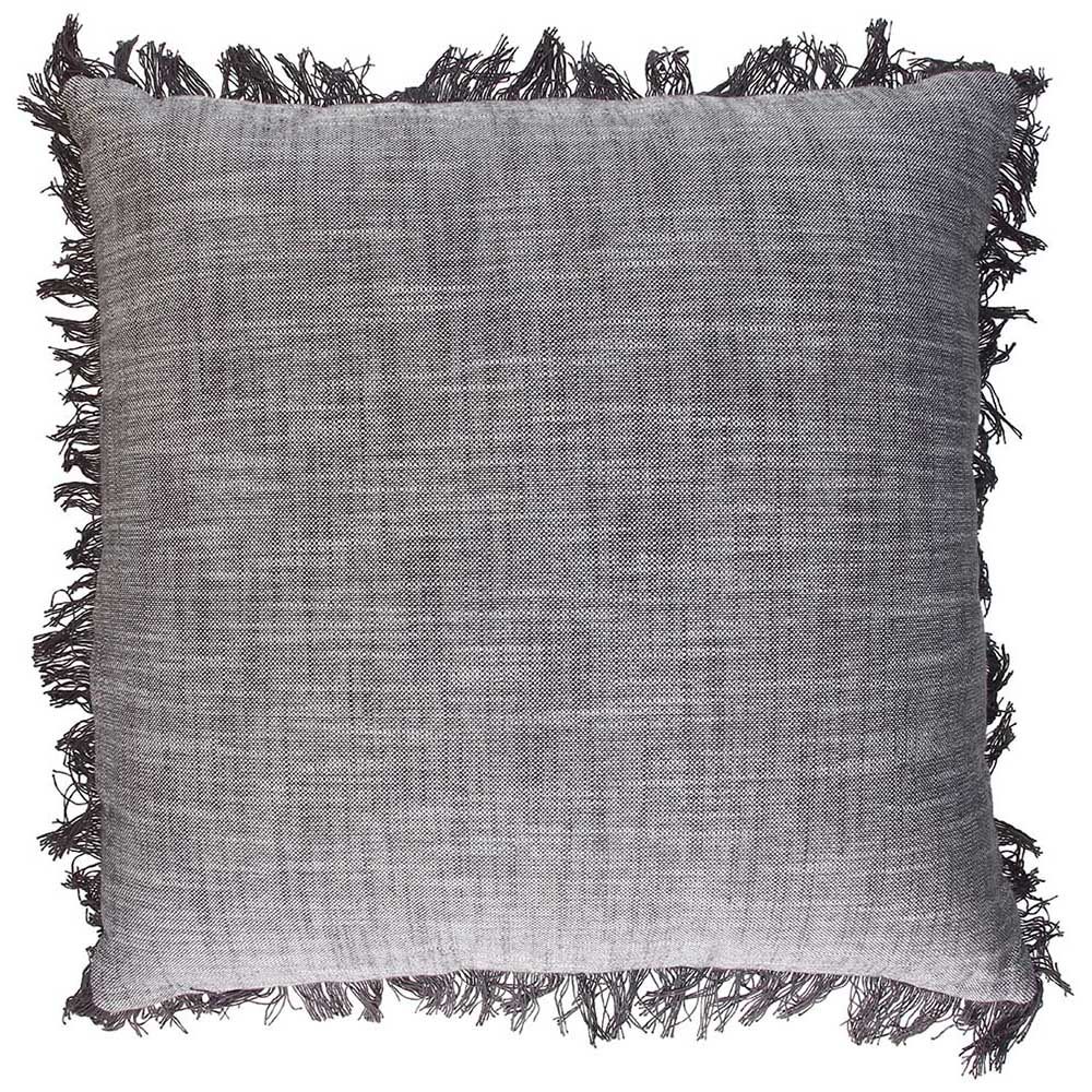 TOGNANA Cuscino Quadrato 45 X 45 X H 10 Cm Cotone Grigio LINEA VOLTERRA