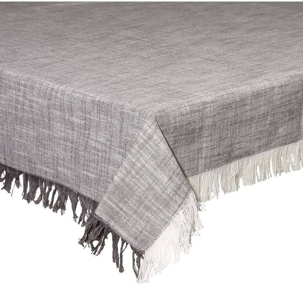 TOGNANA Tovaglia 150 X 300 Cm Cotone Grigio LINEA VOLTERRA