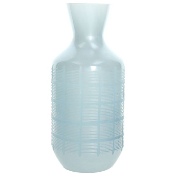 TOGNANA Vaso Quadretti Cm 33 H Nuvola Vetro Azzurro LINEA NUVOLA