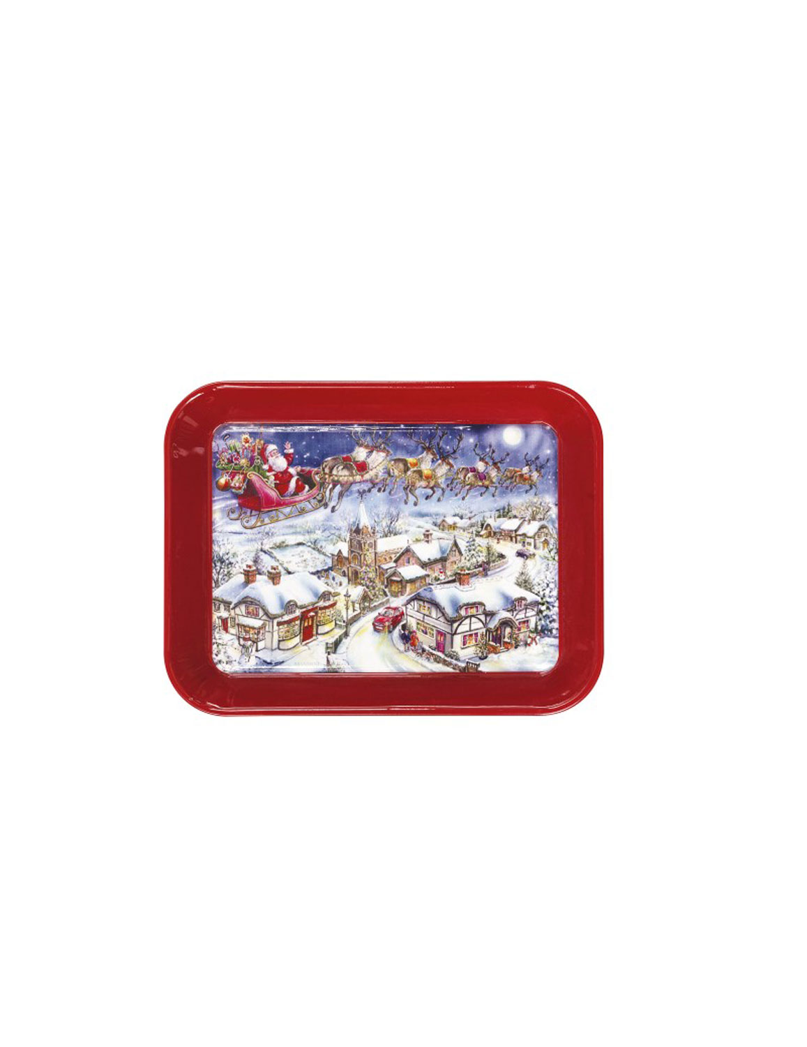 Vassoio Brandani Christmas Rosso Metal Rettangolare Medio Vassoio Brandani Christmas Rosso Metal Rettangolare Medio