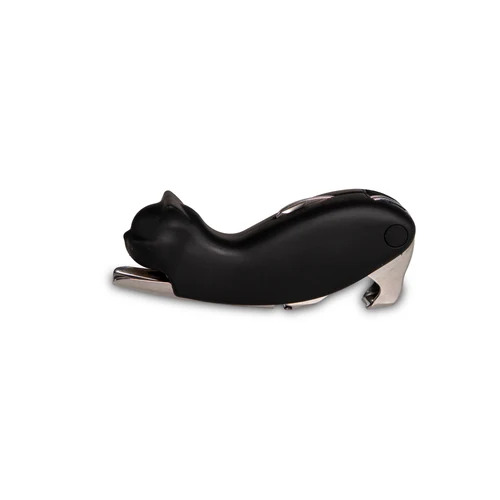 WD LIFESTYLE Apribottiglie in acciaio con decoro GATTO NERO WD LIFESTYLE Apribottiglie in acciaio con decoro GATTO NERO