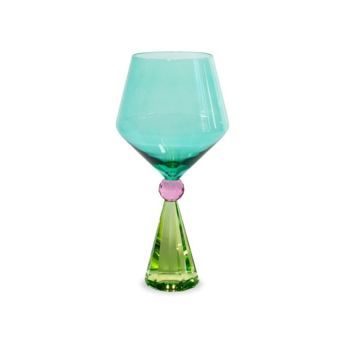 WD LIFESTYLE BICCHIERE CALICI ANVERSA CALICE GIN TONIC VERDE E AZZURRO