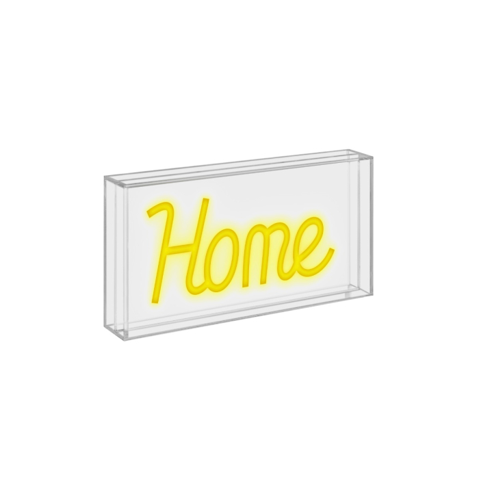 WDLIFESTYLE ARREDO CASA Insegna Neon con scritta decorativa HOME