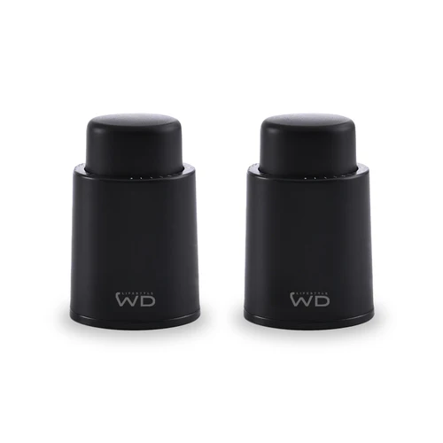WDLIFESTYLE Set 2 Pz Tappi ermetici per vino con sistema di sottovuoto