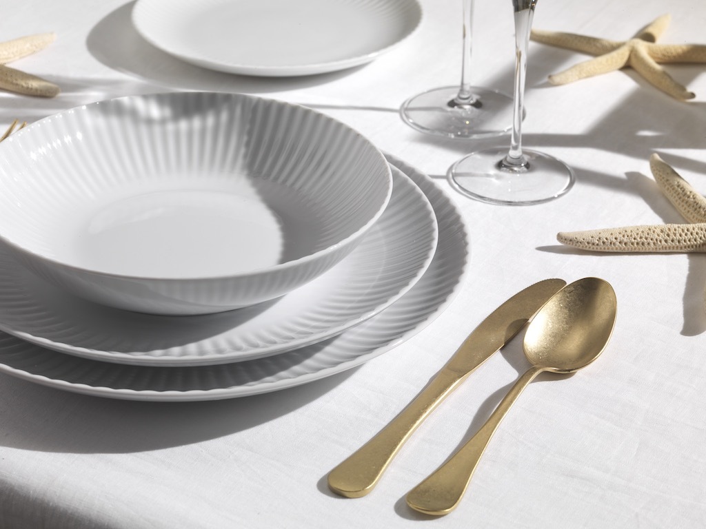WEISSESTAL Servizio Piatti Country chic bianco 18 pz