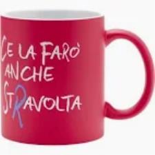 40 PIU&rsquo; FORTY MUG TAZZA CON MANICO FUXIA  MAT STRAVOLTA