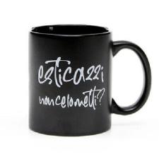 40 PIU&rsquo; FORTY MUG TAZZA CON MANICO NERO MAT STAMPA ESTICAZZI 2.0
