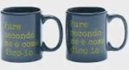 40 PIU&rsquo; FORTY SET 2 TAZZINE CERAMICA 12CL PURE SECONDO ME.....BLU