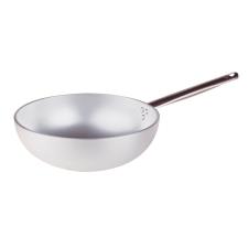 Agnelli Pentola Wok professional cm 28 fondo svasato