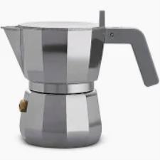 ALESSI Caffettiera espresso 1 tazza MOKA ALLUMINIO