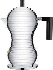 Alessi CaffettIera Pulcina 3 TAZZE MANICO NERO