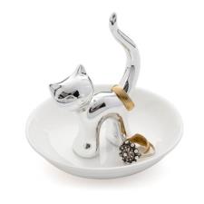 BALVI  Porta Anelli Gatto Ring Holder silver