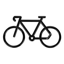 BALVI Apribottiglie Tourmalet NERO METALLO bicicletta