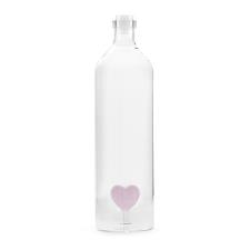 Balvi Bottiglia Cuore Rosa 1,2l Love Vetro Borosilicato