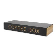 BALVI Contenitore Coffee Box nero metallo-bamboo