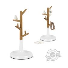 BALVI Porta collane wood bianco e legno - lista nozze