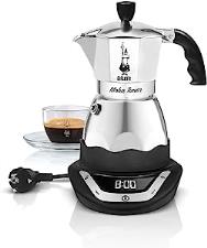 BIALETTI Moka Timer Caffettiera Elettrica Con Timer incorporato 3 tazze