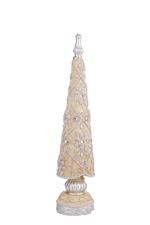 Bianchi Dino Decorazione Natalizia Albero Cono diamanti e decori In resina H.67 CM