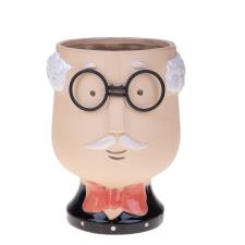 Bianchi Dino Vaso Testa Uomo Papillon 16x21cm