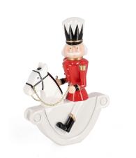 BIZZOTTO  CAVALLO BIANCO SOLDATINO SIMON CON CAVALLINO DONDOLO H24