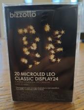 BIZZOTTO 20MICROLED STELLE O FIOCCO DI NEVE  NATALE LEO CLASSIC DISPLAY 24 BT ASSORTITE
