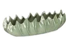 BIZZOTTO CIOTOLA DECORATIVA CENTROTAVOLA  TAE VERDE 63,5X26