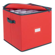 BIZZOTTO CONTENITORE XMAS SFERE QUADRATO ROSSO 27P D100