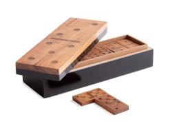 BIZZOTTO DECORAZIONE DOMINO FORTUNE LEGNO NERO