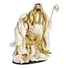 BIZZOTTO DECORO NATIVITA&rsquo; SACRA FAMIGLIA SIMPLICITY STAND ORO H 31 CM