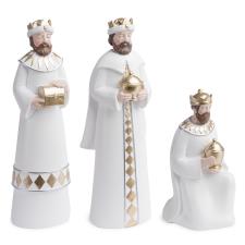 BIZZOTTO FIGURE RE MAGI ALLY BIANCO H24,5 3 PZ